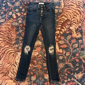 KanCan Dark Blue High Rise Women's Jeans